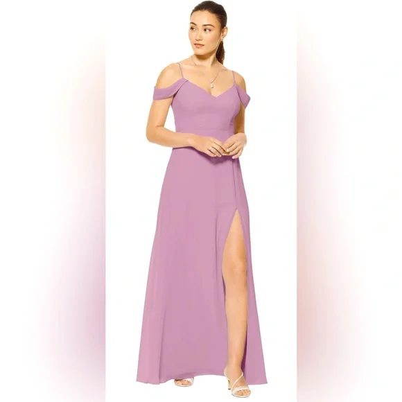Bill Levkoff Dresses | #Levkoff Ariella Off-The-Shoulder Special Occasion Dress - Prom Bridesmaid | Color: Purple | Size: 2 | Pm-19143753's Closet Bill Levkoff Dresses | #Levkoff Ariella Off-The-Shoulder Special Occasion Dress - Prom Bridesmaid | Color: Purple | Size: 2 | Pm-19143753's Closet